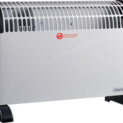 Mesko Elektrische Convector Kachel - 3 Warmtestanden - 2000W - Instelbare Thermostaat - Wit