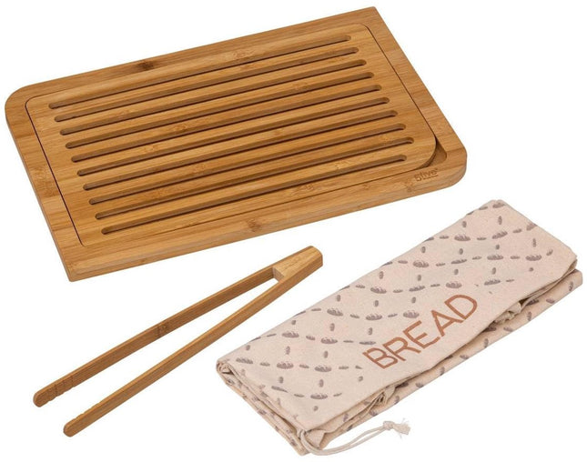 Broodsnijplank met accessoires bamboe 40x27cm - 5 five simply smart