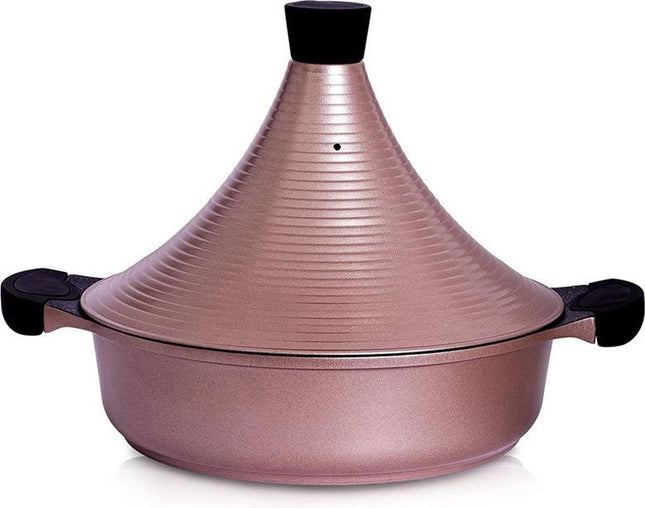 Aluminium tajine agadir-geschikt kleur Rose gold - ook voor Inductie
