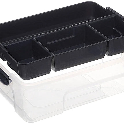 5Five Opslag sorteerbox - 5 vakjes indeling - 30 x 21 x 11 cm - kunststof - opbergdoos - 5000 ml