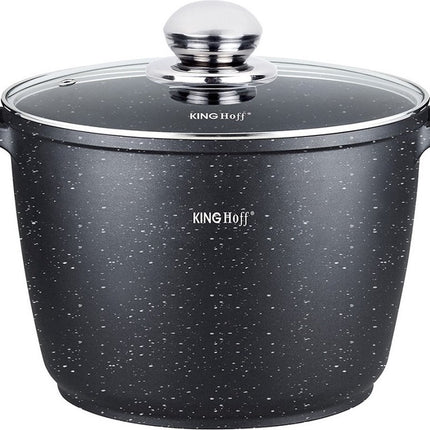 Kinghoff 1598 - Hoge Braadpan - met Aromaknop - 24 cm - 6.2 liter