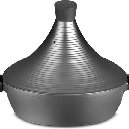 Hakal Tajine Marrakesh - zilver 28 cm - geschikt ook voor Inductie
