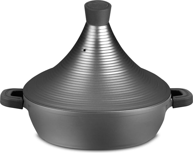 Hakal Tajine Marrakesh - zilver 28 cm - geschikt ook voor Inductie