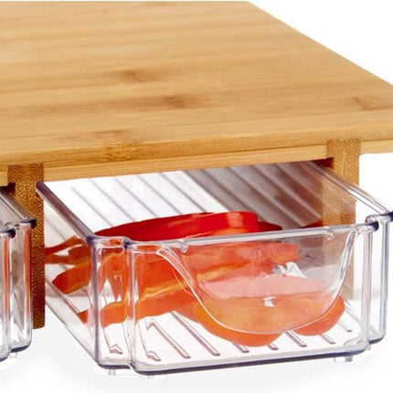 Dienblad met 3 vakken - Bamboe