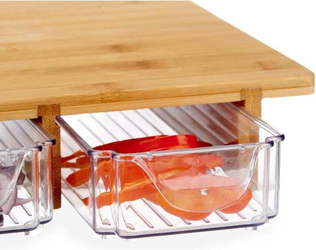 Dienblad met 3 vakken - Bamboe