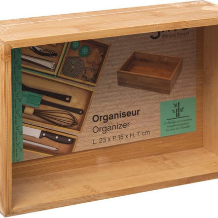 5Five Lade bamboe bakjes 7 cm hoog - 8 x 38 (L)
