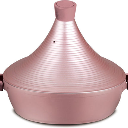 Aluminium tajine Marrakesh- Rose Gold geschikt ook voor Inductie Ø 28 cm