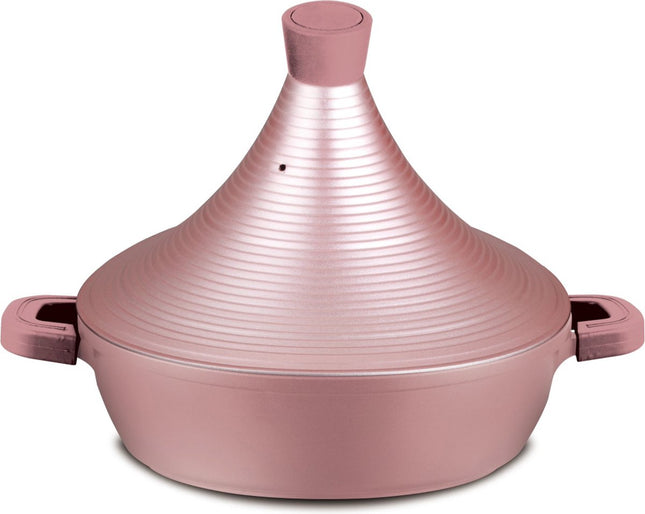Aluminium tajine Marrakesh- Rose Gold geschikt ook voor Inductie Ø 28 cm