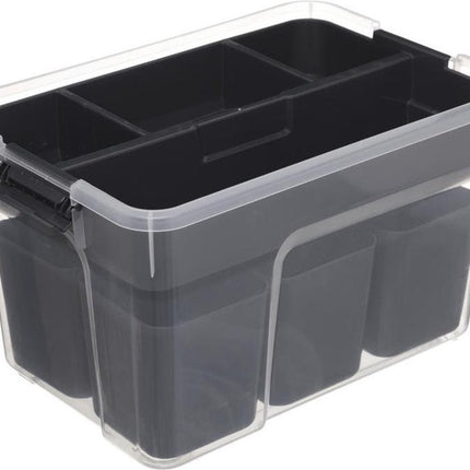 5Five Opslag sorteerbox - 5 vakjes indeling - 30 x 21 x 11 cm - kunststof - opbergdoos - 5000 ml