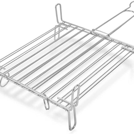 La Dehesa BBQ/barbecue braadrooster - grill verhoger - metaal - 32 x 32 x 8 cm - vlees/vis/groente