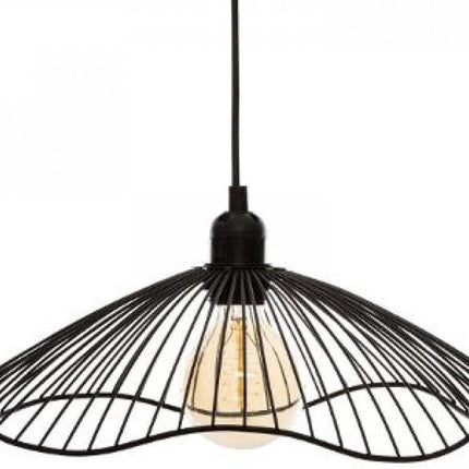 Plafondlamp Atmosphera Cháteau 40W Zwart Metaal (Ø 34 x 15,5 cm)