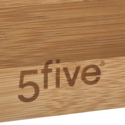 5Five Bestekbak/keuken organizer - Set van 4x stuks - 1-vaks - Tidy Smart - bamboe hout - 38 x 15 x 7 cm