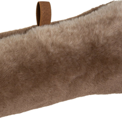 Atmosphera Grizzly Tochtrol / tochtstopper faux bont - 12 x 90 cm - Bruin - Extra zacht
