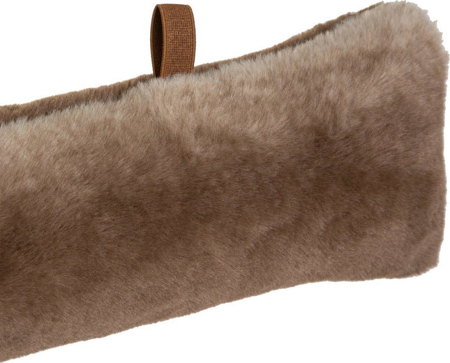 Atmosphera Grizzly Tochtrol / tochtstopper faux bont - 12 x 90 cm - Bruin - Extra zacht