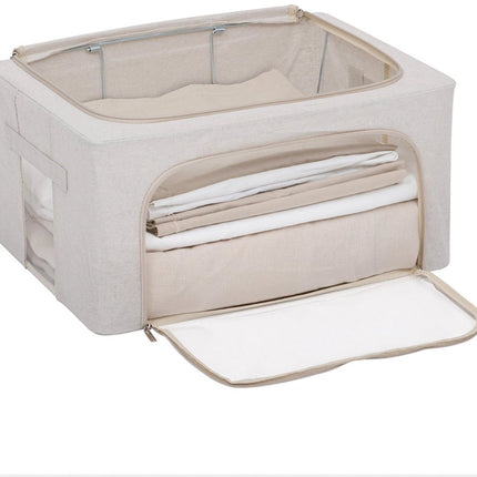 Dekbed opbergtas large Five® - Dressy+ - Beige - Opvouwbaar