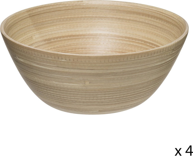 Secret de Gourmet slakom set 4 - Bamboe - Dia 17cm