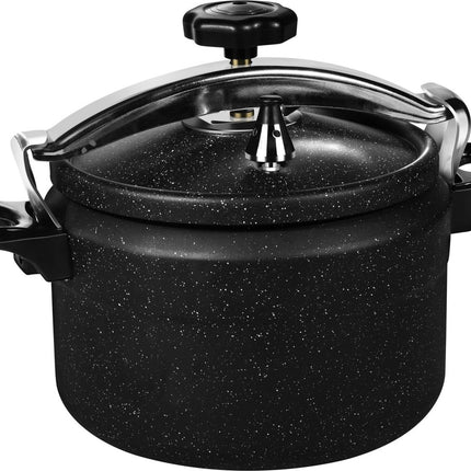 Snelkookpan met anti-aanbak Marble coating- Zwart - Alle warmtebronnen inclusief inductie-15L