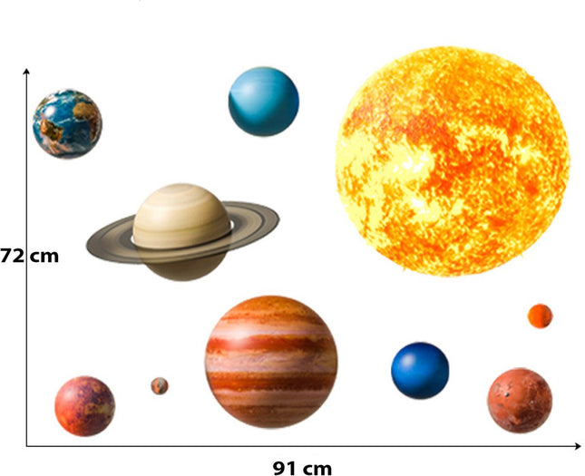 Sipo Wandsticker Dierenfiguren - Grote Zelfklevende Muurdecoratie voor Kinderkamer - 91x72 cm - Verplaatsbare Dieren Wandsticker voor Peuterkamer en Kinderdagverblijf