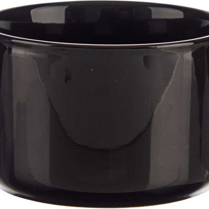 Vessia amuse/dessert kommetjes/serveer schaaltjes - set 6x stuks - zwart - 10 x 6 cm - keuken/eettafel - keramiek