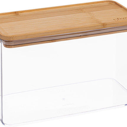 5Five - Keuken voorraadpot - Berlino - kunststof/bamboe - 500 ml