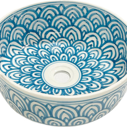 Marokkaanse keramische waskom 28 cm