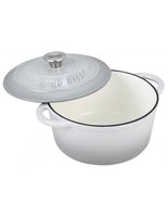Kinghoff 1521 - gietijzeren braadpan - Ø24 cm - 4L - grijs - emaille