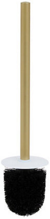 Marby WC-borstel Set Wit - Marmerlook - Polyresin - Diameter 10,5 cm x Hoogte 42,3 cm - Toiletborstel met houder