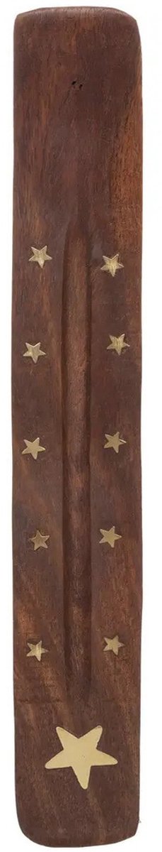 Wierookhouder plankje Chi - hout - voor wierookstokjes - 25 x 3 cm