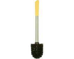 5five wc-borstel met houder rond, geel glans, keramiek, 36 cm (set van 2)