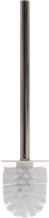 5Five toiletborstel/WC-borstel in houder - wit - 36 x 9 cm - bamboe/kunststeen - badkamer