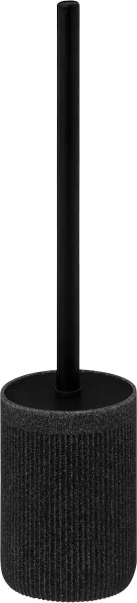 5Five Toiletborstel in houder Onyx - antraciet - polystone - 40 x 9 cm