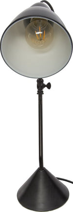 Atmosphera Tafellamp/bureaulampje Design Light Classic - zwart - metaal - H62 cm - Leeslamp