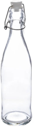 5Five Beugelfles/weckfles - 3x - glas - transparant - luchtdicht - 0.5 liter - waterfles - limonade