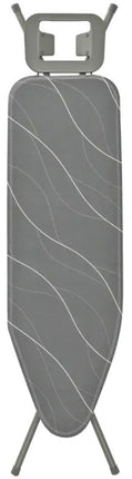 KINGHOFF KH-1939 Strijkplank – 114×35,5 cm – 7-hoogtes verstelbaar – Met Strijkijzerhouder – Grijs