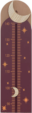 Atmosphera Kids Groeimeter Sterrenhemel - Kindermeetlat - B20xH140cm - Bruin