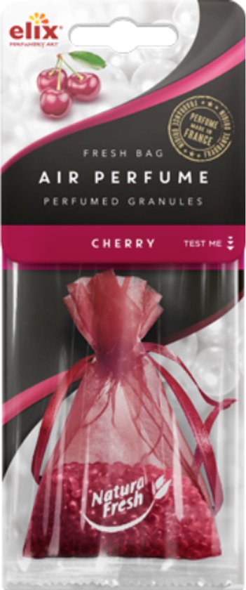 Elix - Fresh Bag Geurzak Parels Granulaat - Air Freshener Mannengeur - Luchtverfrisser Auto - Langdurige Geur - voor Auto, Kast & Kamer - Cherry