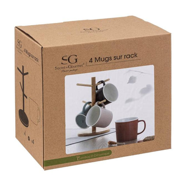 Secret de Gourmet NATURE theebekers op standaard 380 ml