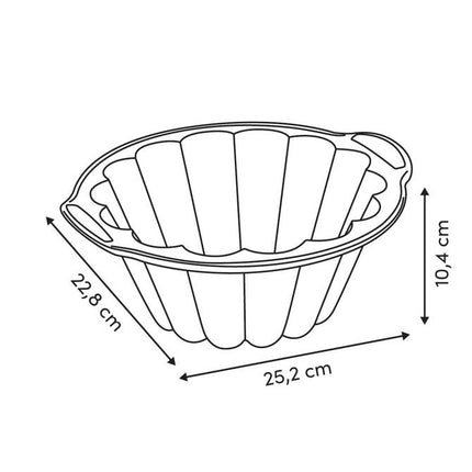 Silitop Siliconen Charlotte Bakvorm – 26,5 cm – Zwart