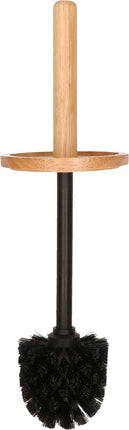 5five WC/Toiletborstel - met houder - rond - blad patroon - 38 cm