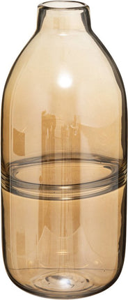 Glazen vaas Bottle, 30 cm, amberkleurig