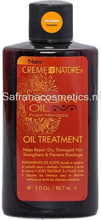 Creme Of Nature Argan Oil oliebehandeling voor droog en beschadigd haar, 88 ml