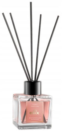 Elix - Geurstokjes Diffuser - Reed Diffuser - Luchtverfrisser - Interieur Parfum - Langdurige Huisgeur - voor Woonkamer, Slaapkamer, Kantoor & Badkamer - 100ml - Watermelon & Banana