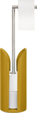 5Five Cocoon Flexibele toilethouder + toiletborstel - Geel