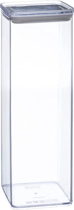 5Five Voorraadpot - keuken/voedsel - kunststof - 500 ml - luchtdichte deksel - transparant - 10 x 10 x 7 cm