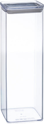 5Five Voorraadpot - keuken/voedsel - kunststof - 500 ml - luchtdichte deksel - transparant - 10 x 10 x 7 cm