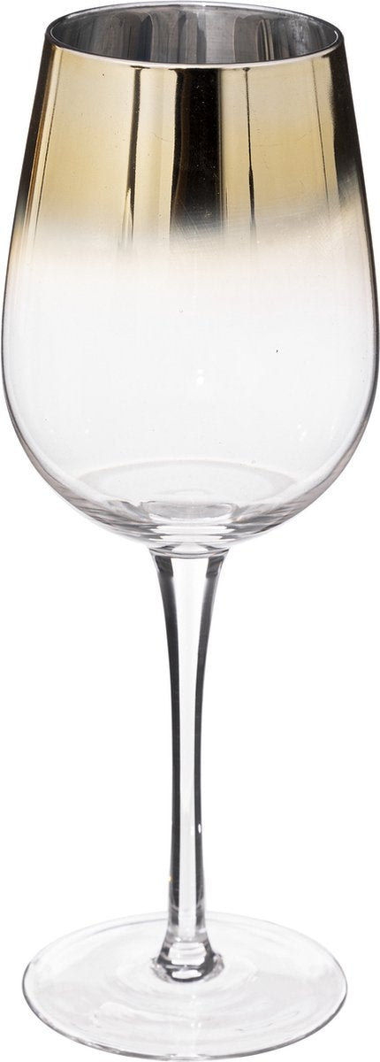 Atmosphera Wijnglas - Arya Goud - Set van 6 - 38cl
