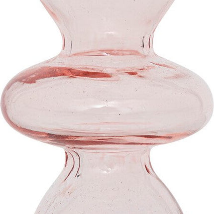 Atmosphera Glazen kandelaar Ø9xH26cm - Lichtroze