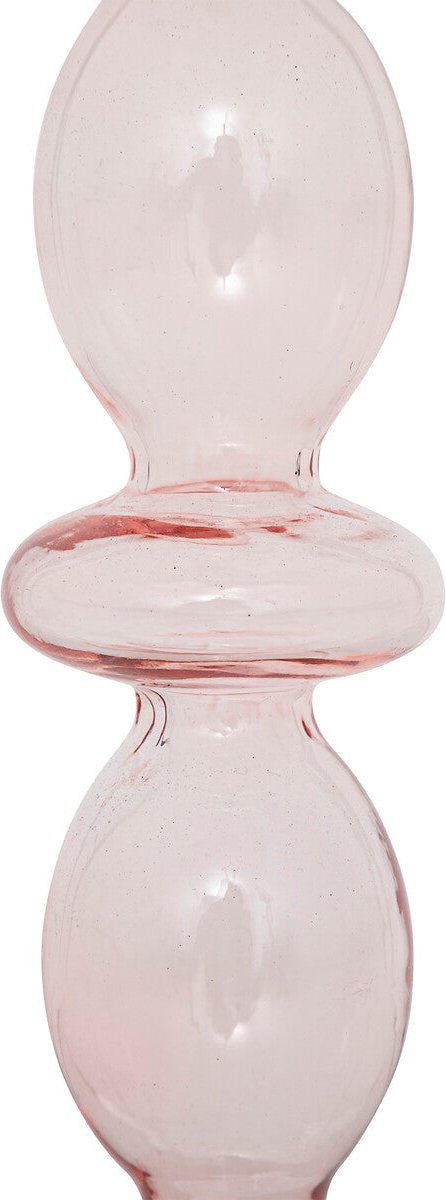 Atmosphera Glazen kandelaar Ø9xH26cm - Lichtroze