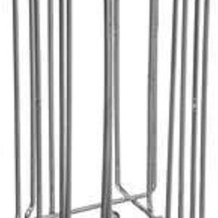 Koffie cup/capsule houder/dispenser zilver roterend 20 cups - Koffiecups houder/standaard - Metalen Nespresso cuphouder