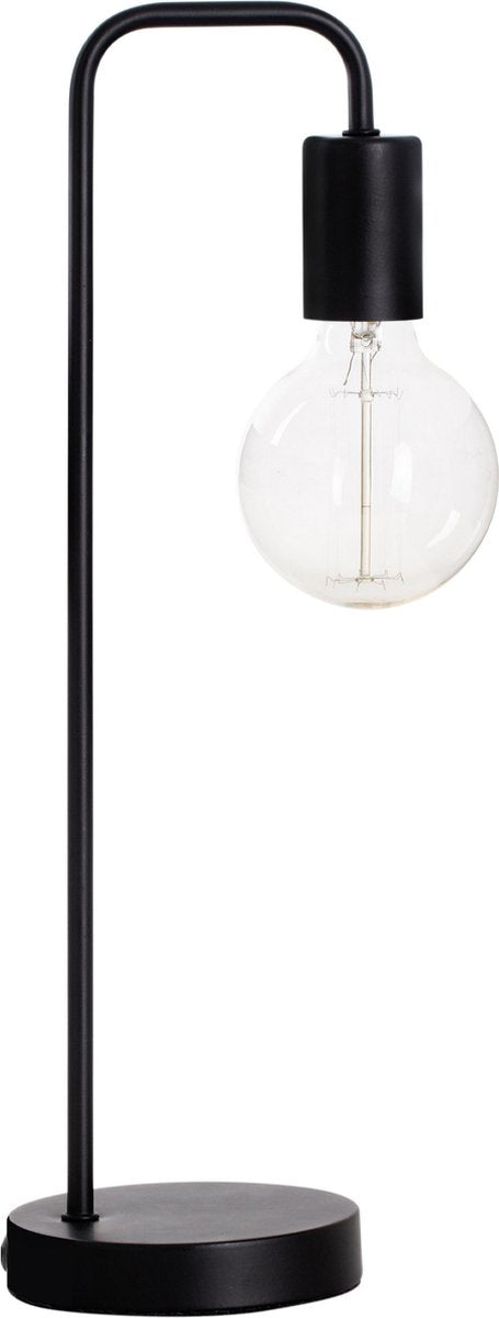 Metalen Industriële Tafellamp zwart Hoogte 46CM